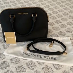 Michael Kors Cindy Saffiano Dome Satchel